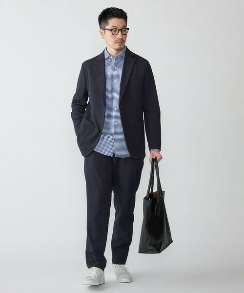 SHIPS / シップス シャツ・ブラウス | SHIPS: ワイドカラー ネイビー バリエーション チェック シャツ | 詳細14