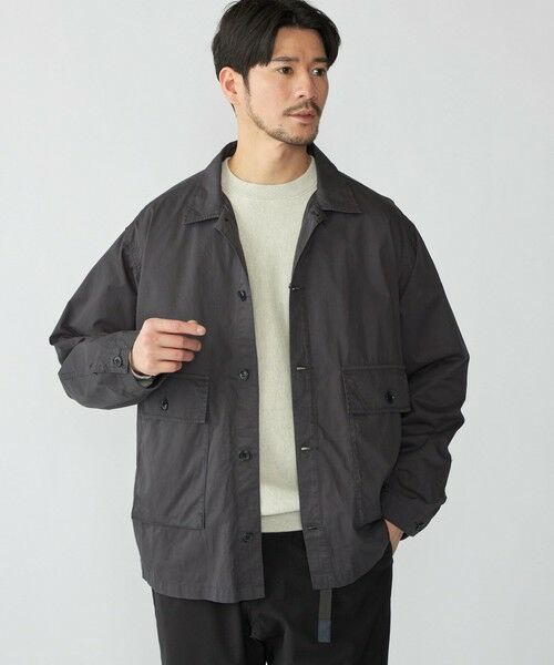 SHIPS / シップス シャツ・ブラウス | SHIPS: ガーメントダイ シャツ アウター(ダークグレー)