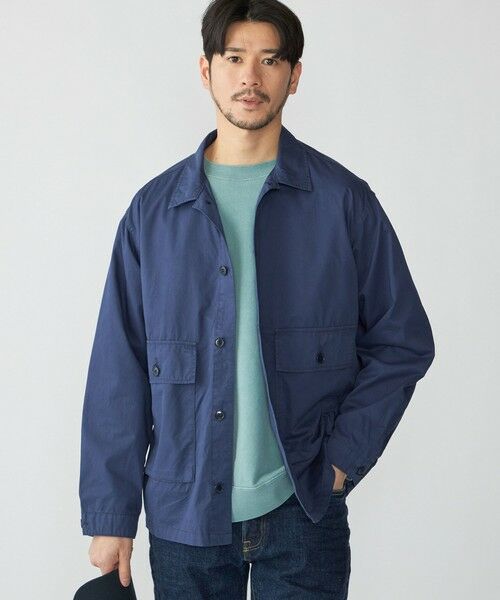 SHIPS / シップス シャツ・ブラウス | SHIPS: ガーメントダイ シャツ アウター(ネイビー)