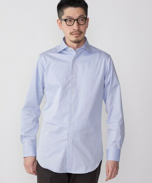 SHIPS / シップス シャツ・ブラウス | SHIPS:イージーアイロン ツイル 無地 ワイドカラー シャツ | 詳細1