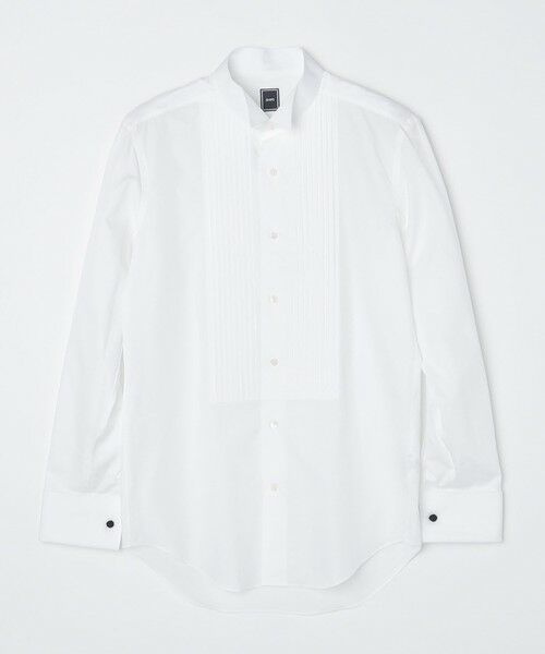 SHIPS / シップス シャツ・ブラウス | SHIPS:フォーマル ウィングカラー ピンタックブザム シャツ(ホワイト)