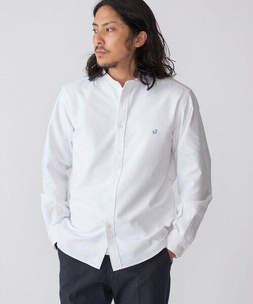 SHIPS / シップス シャツ・ブラウス | 【WEB限定】SHIPS: 防シワ・吸水速乾 Drymix(R) ワンポイントロゴバンドカラーシャツ | 詳細2