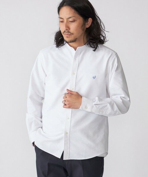SHIPS / シップス シャツ・ブラウス | 【WEB限定】SHIPS: 防シワ・吸水速乾 Drymix(R) ワンポイントロゴバンドカラーシャツ | 詳細3
