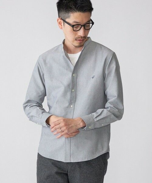 SHIPS / シップス シャツ・ブラウス | 【WEB限定】SHIPS: 防シワ・吸水速乾 Drymix(R) ワンポイントロゴバンドカラーシャツ | 詳細10