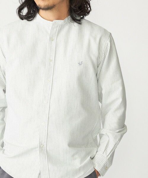 SHIPS / シップス シャツ・ブラウス | 【WEB限定】SHIPS: 防シワ・吸水速乾 Drymix(R) ワンポイントロゴバンドカラーシャツ | 詳細24