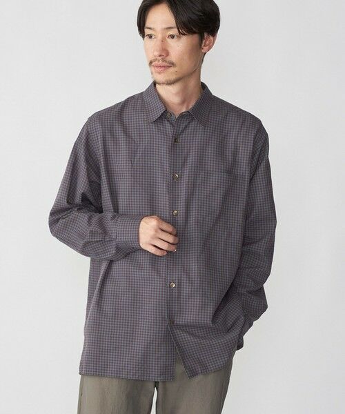 SHIPS / シップス シャツ・ブラウス | SHIPS: コットン ウール リラックス チェックシャツ(ブラウン)