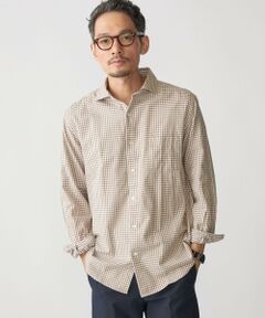 SHIPS / シップス シャツ・ブラウス | SHIPS: セミワイド ギンガム/ストライプ ビエラ シャツ