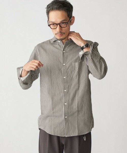 SHIPS / シップス シャツ・ブラウス | SHIPS: セミワイド ギンガム/ストライプ ビエラ シャツ | 詳細1