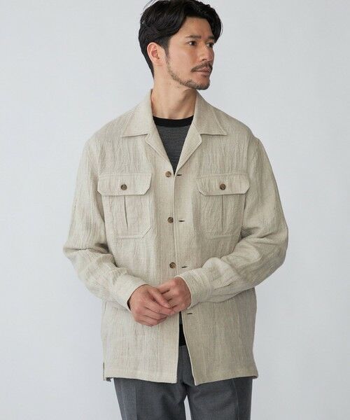 SHIPS / シップス シャツ・ブラウス | SHIPS: リネン ウール オーバーシャツ | 詳細1