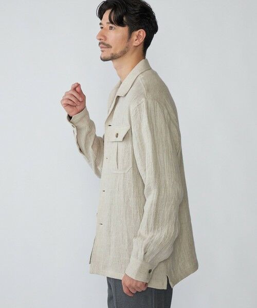 SHIPS / シップス シャツ・ブラウス | SHIPS: リネン ウール オーバーシャツ | 詳細2