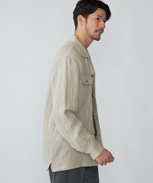 SHIPS / シップス シャツ・ブラウス | SHIPS: リネン ウール オーバーシャツ | 詳細4