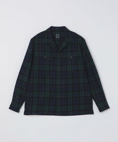 SHIPS / シップス シャツ・ブラウス | SHIPS: ブラックウォッチチェック オーバー シャツ(オリーブ)