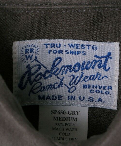 SHIPS / シップス シャツ・ブラウス | ROCKMOUNT: ポリエステル フェイクスウェード ウエスタン シャツ | 詳細5