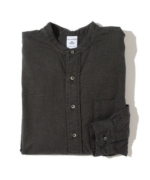 SHIPS / シップス シャツ・ブラウス | Southwick Gate Label: バンドカラー プルオーバー ハウンドトゥース ネルシャツ | 詳細9