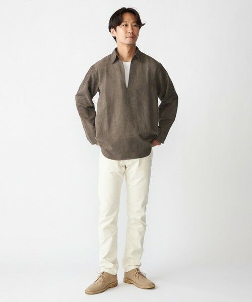 SHIPS / シップス シャツ・ブラウス | BENCH MARKING SHIRT: スキッパー ポリエステル フェイクスエード シャツ | 詳細1