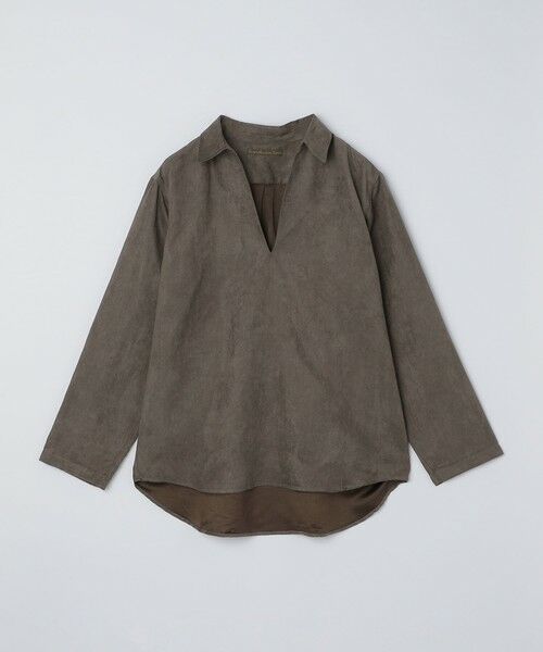 SHIPS / シップス シャツ・ブラウス | BENCH MARKING SHIRT: スキッパー ポリエステル フェイクスエード シャツ | 詳細3