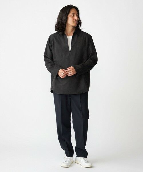 SHIPS / シップス シャツ・ブラウス | BENCH MARKING SHIRT: スキッパー ポリエステル フェイクスエード シャツ | 詳細5