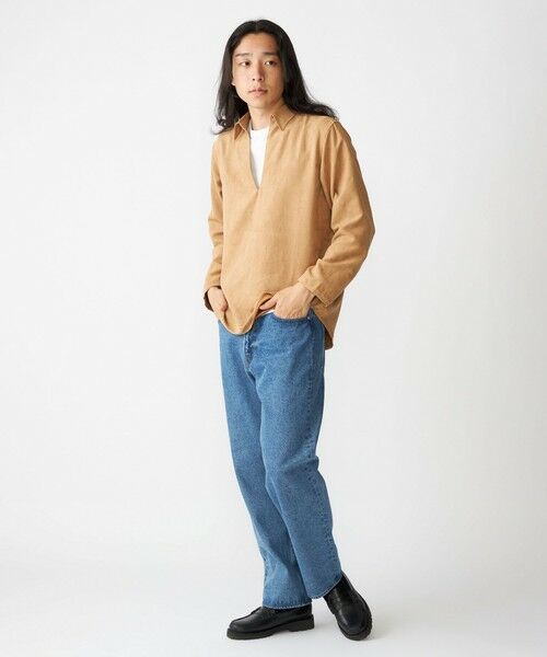 SHIPS / シップス シャツ・ブラウス | BENCH MARKING SHIRT: スキッパー ポリエステル フェイクスエード シャツ | 詳細9