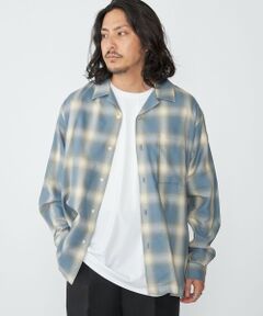 SHIPS / シップス シャツ・ブラウス | SHIPS: オンブレ チェック オープンカラー シャツ