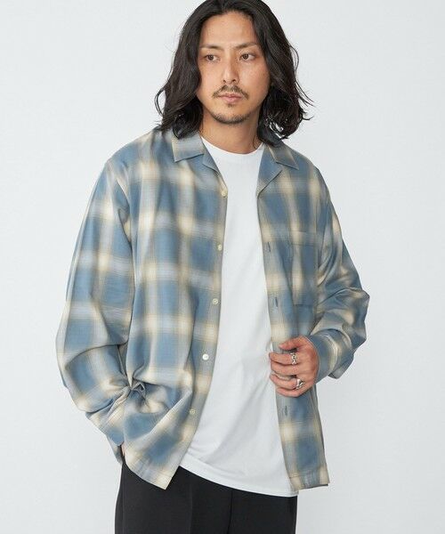 SHIPS / シップス シャツ・ブラウス | SHIPS: オンブレ チェック オープンカラー シャツ | 詳細18
