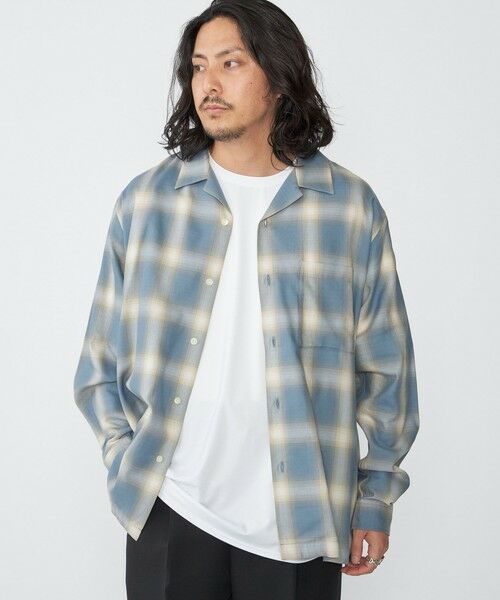SHIPS / シップス シャツ・ブラウス | SHIPS: オンブレ チェック オープンカラー シャツ | 詳細14