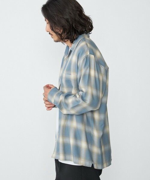 SHIPS / シップス シャツ・ブラウス | SHIPS: オンブレ チェック オープンカラー シャツ | 詳細15