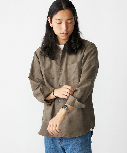 SHIPS / シップス シャツ・ブラウス | BENCH MARKING SHIRT: レギュラーカラー ポリエステル フェイクスエード シャツ | 詳細2