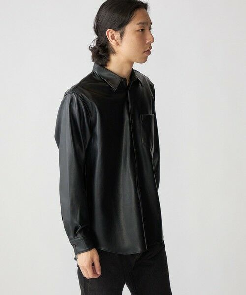 SHIPS / シップス シャツ・ブラウス | BENCH MARKING SHIRT: レギュラーカラー 合成皮革 シャツ | 詳細10