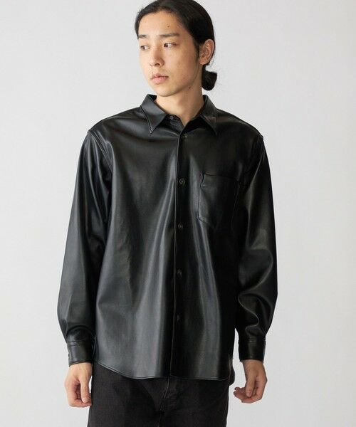 SHIPS / シップス シャツ・ブラウス | BENCH MARKING SHIRT: レギュラーカラー 合成皮革 シャツ | 詳細12