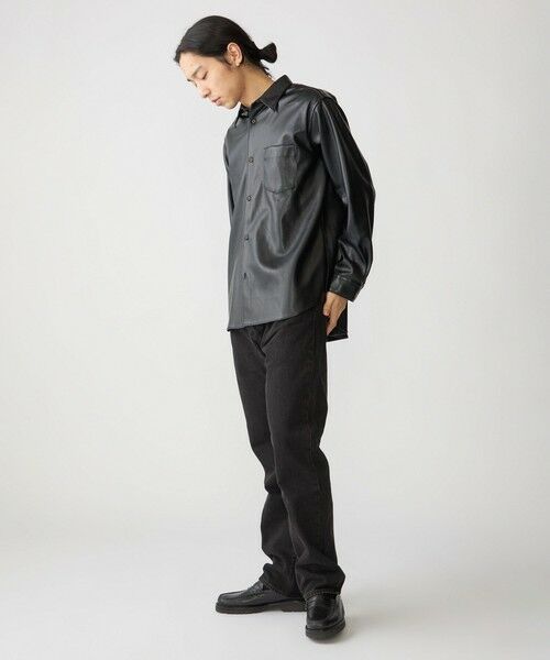 SHIPS / シップス シャツ・ブラウス | BENCH MARKING SHIRT: レギュラーカラー 合成皮革 シャツ | 詳細2