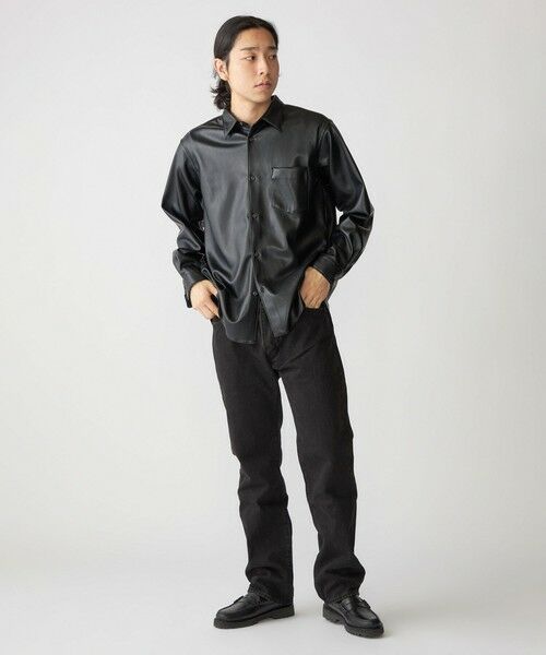 SHIPS / シップス シャツ・ブラウス | BENCH MARKING SHIRT: レギュラーカラー 合成皮革 シャツ | 詳細6