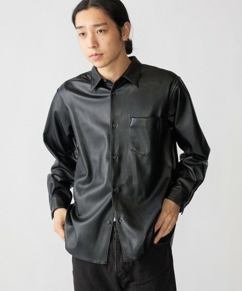 SHIPS / シップス シャツ・ブラウス | BENCH MARKING SHIRT: レギュラーカラー 合成皮革 シャツ | 詳細7