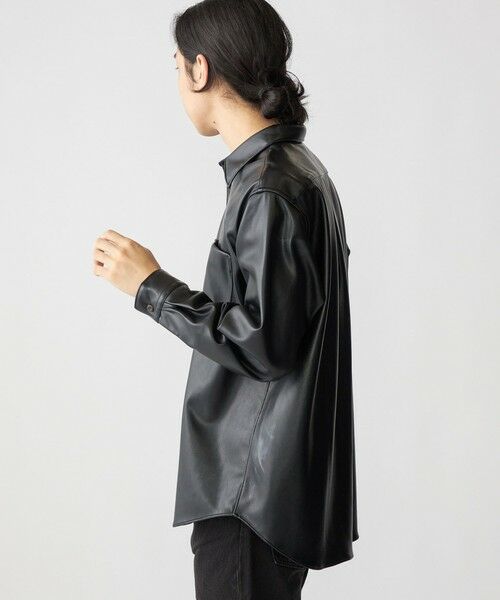 SHIPS / シップス シャツ・ブラウス | BENCH MARKING SHIRT: レギュラーカラー 合成皮革 シャツ | 詳細8
