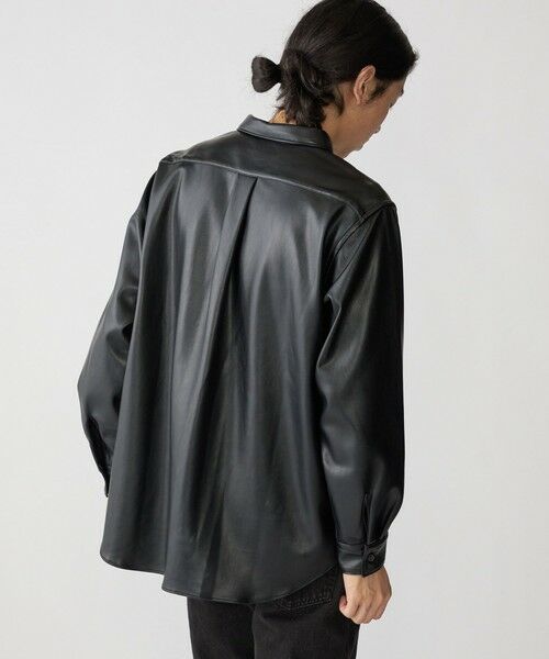 SHIPS / シップス シャツ・ブラウス | BENCH MARKING SHIRT: レギュラーカラー 合成皮革 シャツ | 詳細9