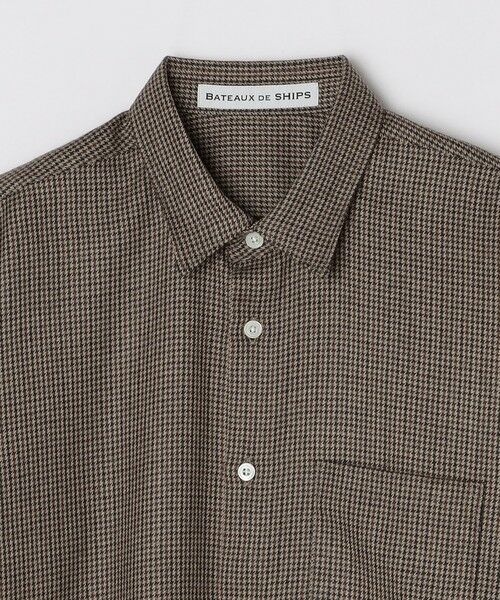 SHIPS / シップス シャツ・ブラウス | BATEAUX DE SHIPS: ウール サキソニー レギュラーカラー シャツ | 詳細3