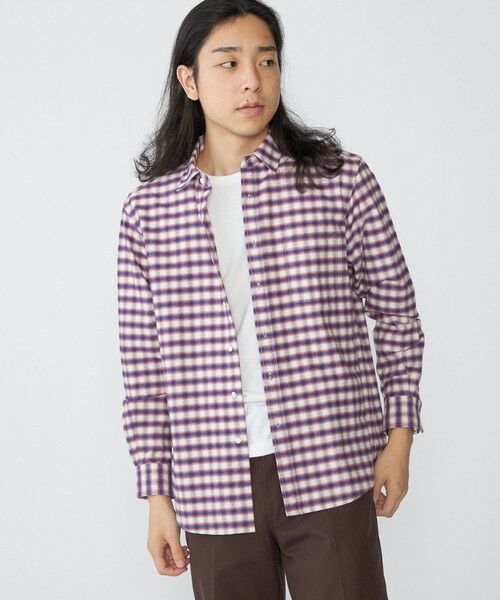 SHIPS / シップス シャツ・ブラウス | SHIPS: レギュラーカラー オンブレ チェック ネルシャツ | 詳細15
