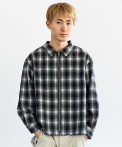 SHIPS / シップス シャツ・ブラウス | City Ambient Products: オンブレ チェック シャツ ジップ アウター