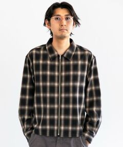 SHIPS / シップス シャツ・ブラウス | City Ambient Products: オンブレ チェック シャツ ジップ アウター