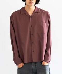 SHIPS / シップス シャツ・ブラウス | City Ambient Products: オープンカラー 楊柳 ソリッド ロングスリーブ シャツ