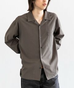 SHIPS / シップス シャツ・ブラウス | City Ambient Products: オープンカラー 楊柳 ソリッド ロングスリーブ シャツ