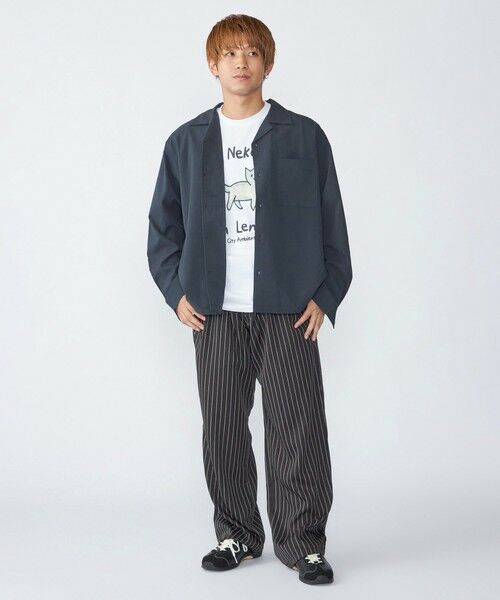 SHIPS / シップス シャツ・ブラウス | City Ambient Products: オープンカラー 楊柳 ソリッド ロングスリーブ シャツ | 詳細4