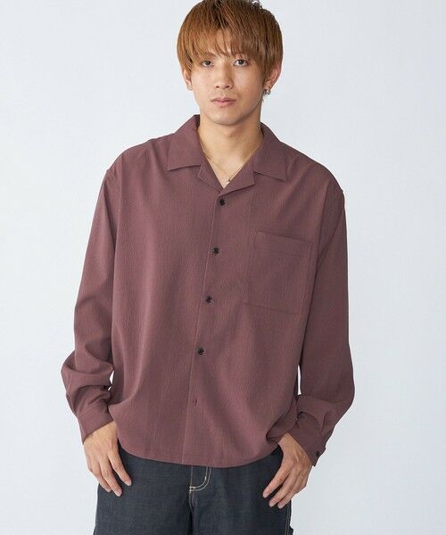 SHIPS / シップス シャツ・ブラウス | City Ambient Products: オープンカラー 楊柳 ソリッド ロングスリーブ シャツ | 詳細15