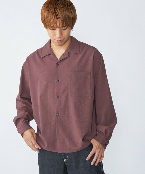 SHIPS / シップス シャツ・ブラウス | City Ambient Products: オープンカラー 楊柳 ソリッド ロングスリーブ シャツ | 詳細16