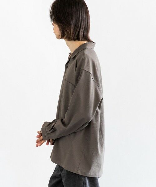 SHIPS / シップス シャツ・ブラウス | City Ambient Products: オープンカラー 楊柳 ソリッド ロングスリーブ シャツ | 詳細22