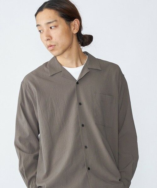 SHIPS / シップス シャツ・ブラウス | City Ambient Products: オープンカラー 楊柳 ソリッド ロングスリーブ シャツ | 詳細24