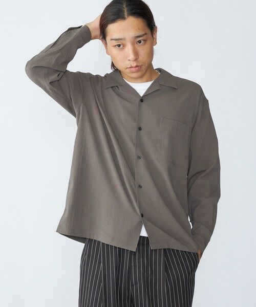 SHIPS / シップス シャツ・ブラウス | City Ambient Products: オープンカラー 楊柳 ソリッド ロングスリーブ シャツ | 詳細25