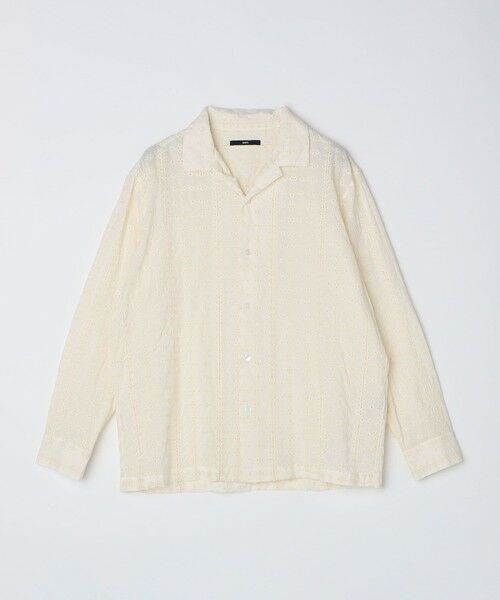 SHIPS / シップス シャツ・ブラウス | SHIPS: エンブロイダリー オープンカラー ロングスリーブ シャツ | 詳細3