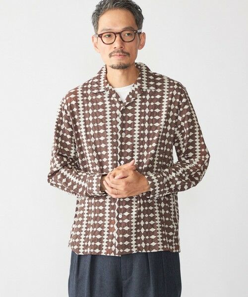 SHIPS / シップス シャツ・ブラウス | SHIPS: エンブロイダリー オープンカラー ロングスリーブ シャツ | 詳細6