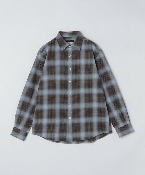 SHIPS / シップス シャツ・ブラウス | SHIPS: Shuttle notes レギュラーカラー オンブレチェック 長袖 ネルシャツ | 詳細10
