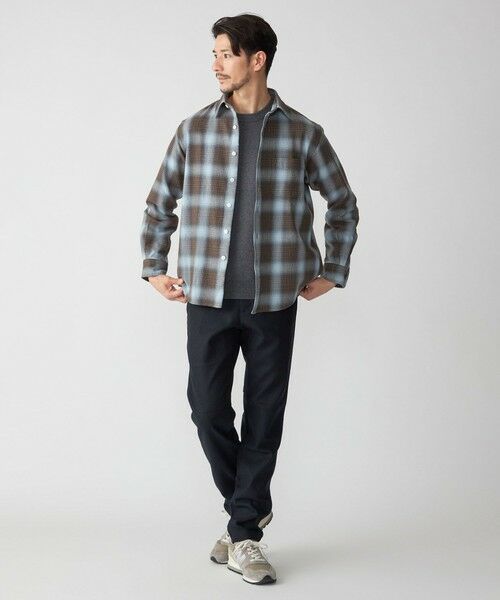 SHIPS / シップス シャツ・ブラウス | SHIPS: Shuttle notes レギュラーカラー オンブレチェック 長袖 ネルシャツ | 詳細2